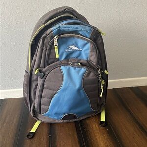 Hiking backpack 
 
20 inches long 
14 inches wide 
Lots of compartments
